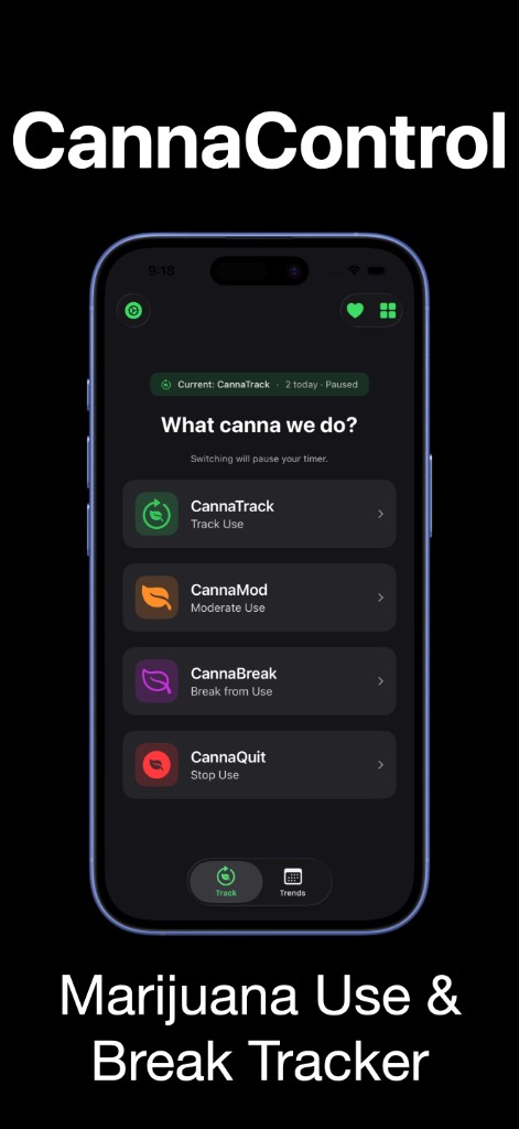 CannaControl main experience preview